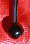 Flag Shaft Standard Black Ball Close Up