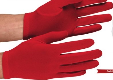 solid color gloves red 2